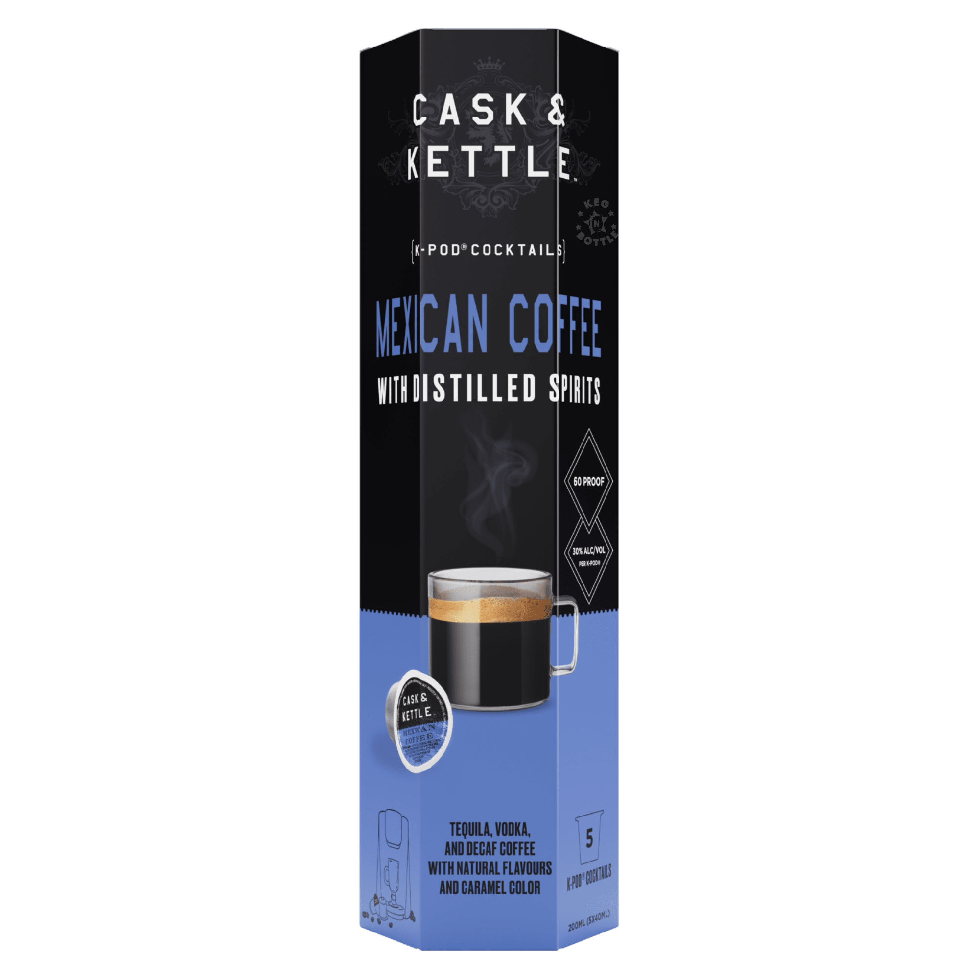 Cask & Kettle Mexican Coffee K-Pods (200 ml) | Keg N Bottle
