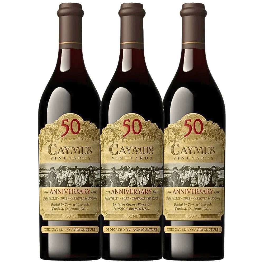 Caymus Vineyards 50th Anniversary - Cabernet Sauvignon - Napa Valley (3x750mL) - Keg N Bottle