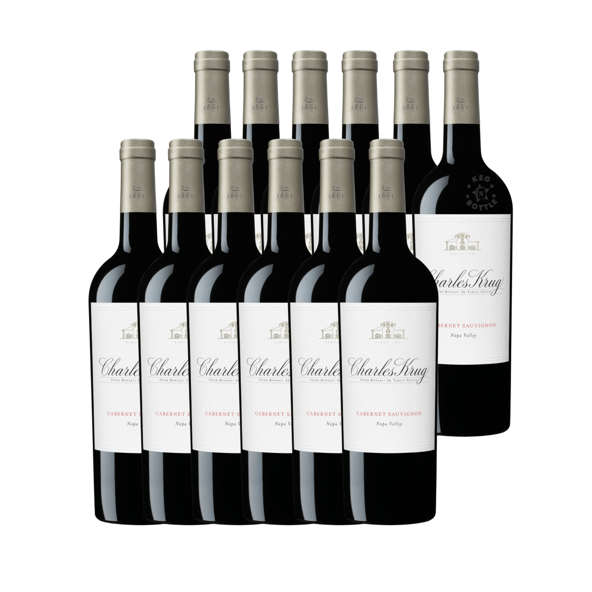 Charles Krug - Cabernet Sauvignon - Napa Valley (12 Pack) - Keg N Bottle