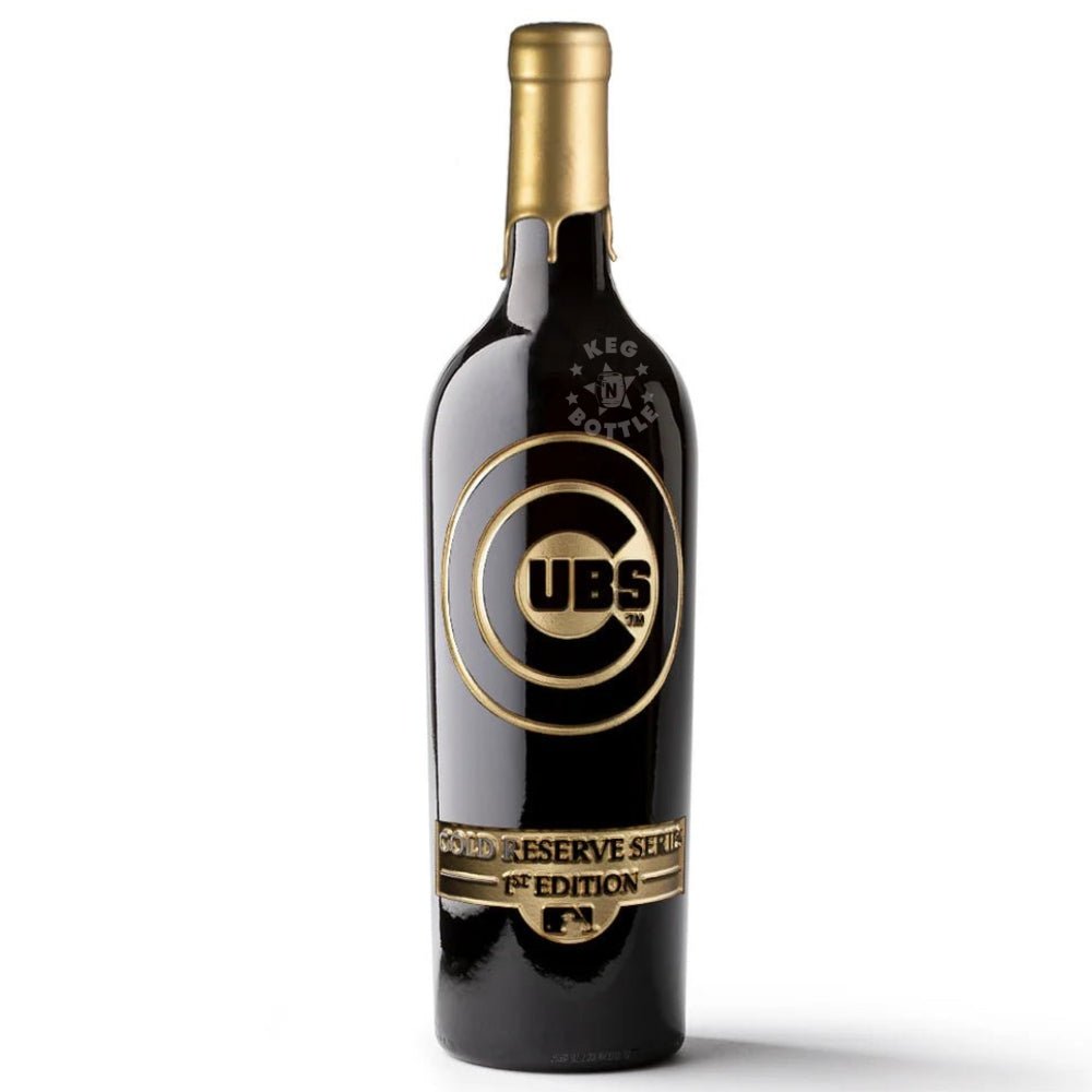Chicago Cubs Gold Reserve Etched Cabernet Sauvignon Wine (750mL) | Keg N Bottle