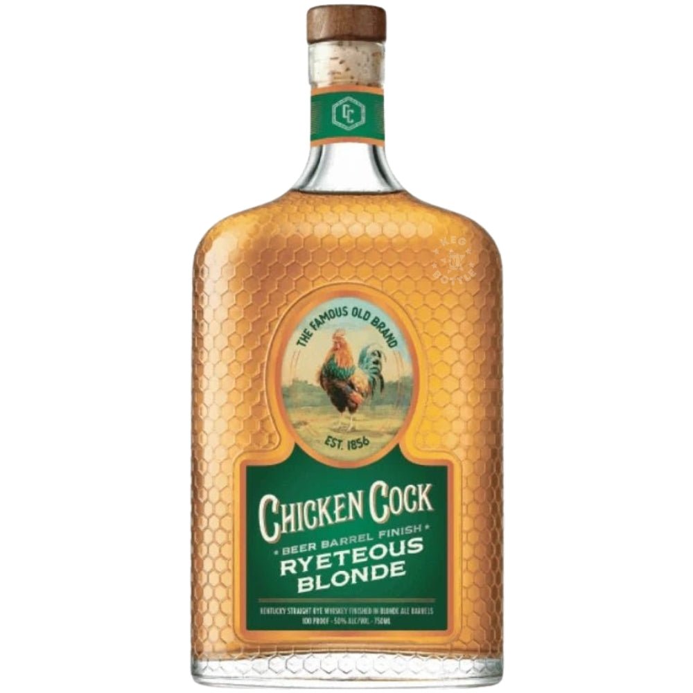 Chicken Cock Ryeteous Blonde Beer Barrel Finish Rye Whiskey (750 mL) | Keg N Bottle