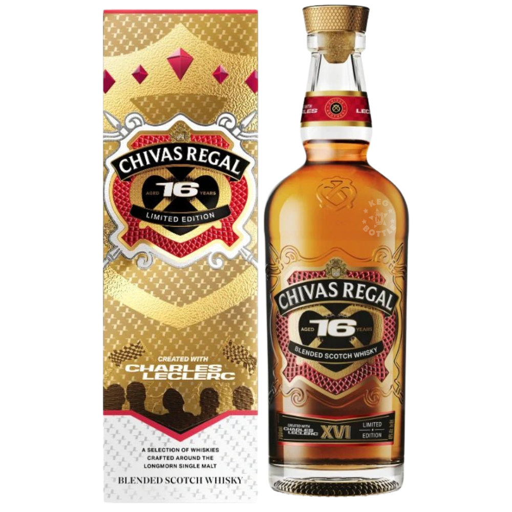 Chivas Regal x Charles Leclerc 16 Year Scotch Whisky (700mL) | Keg