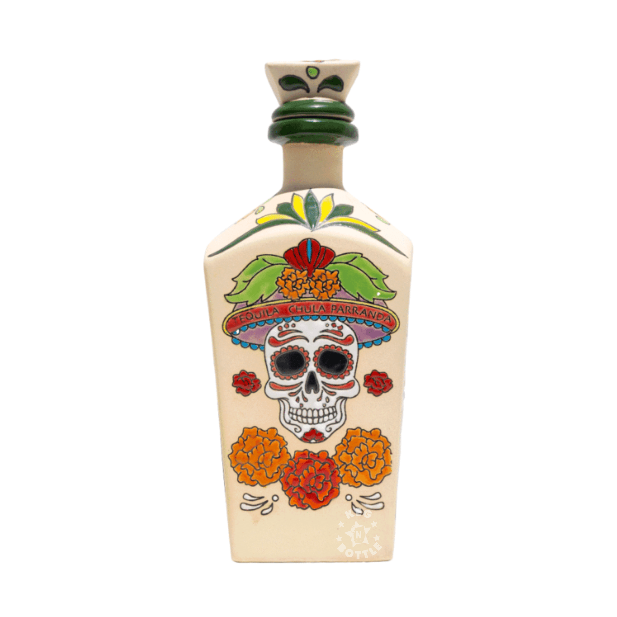 Chula Parranda Anejo Ceramic Catrina Tequila (1 L) | Keg N Bottle