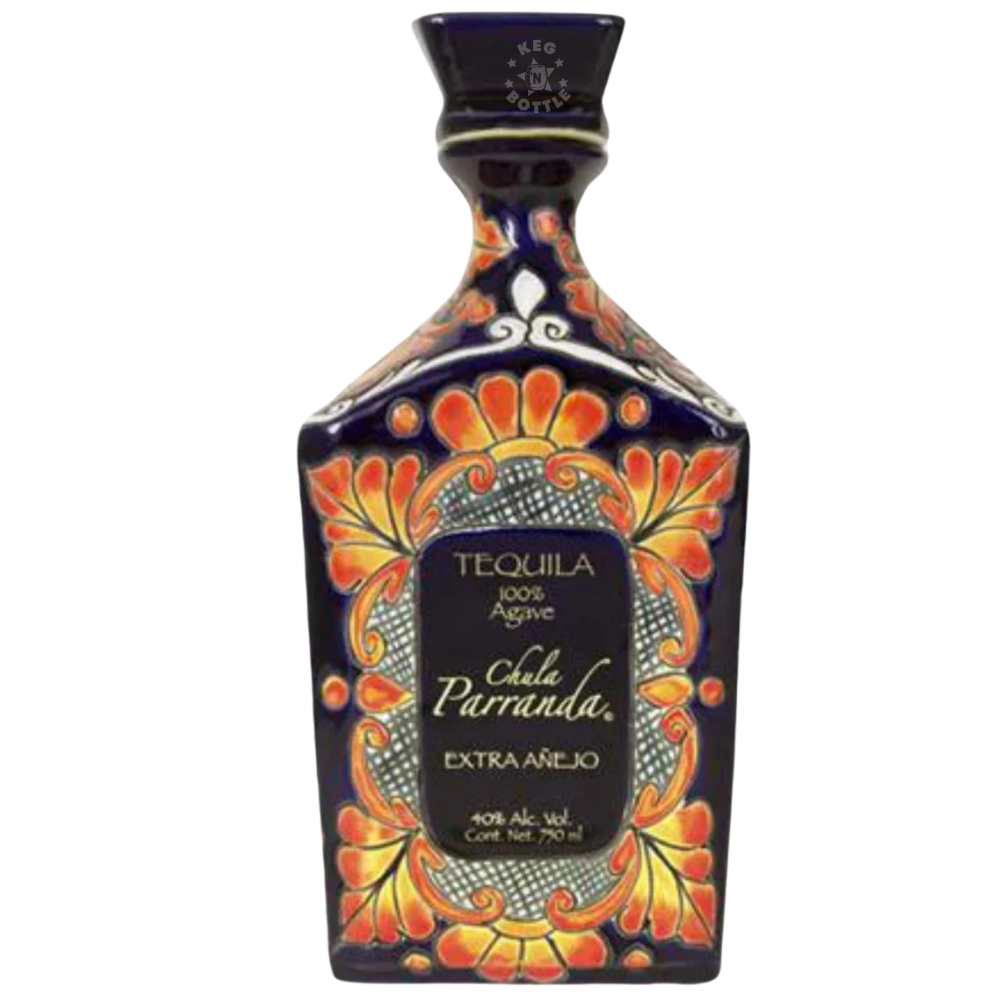 Chula Parranda Extra Anejo Artesanal Blue Ceramic Tequila (750 ml)