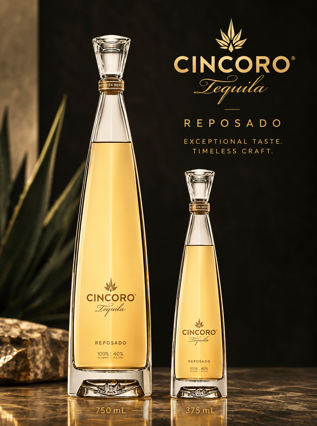 Cincoro Reposado Tequila Combo - Michael Jordan (750 mL & 375mL) | Keg N Bottle