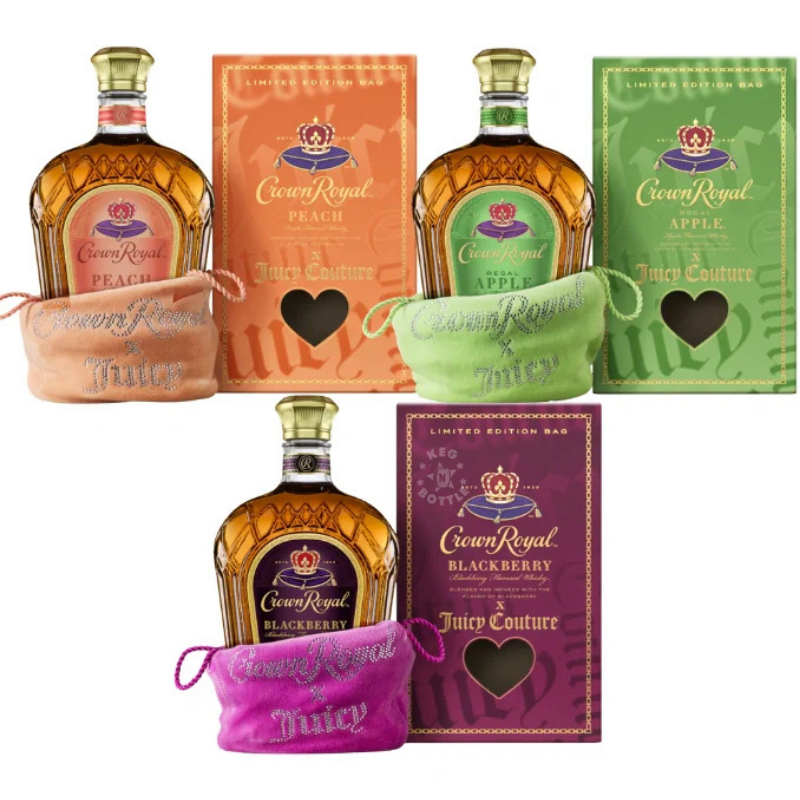 Crown Royal Whisky X Juicy Couture Combo Pack (3x750mL)
