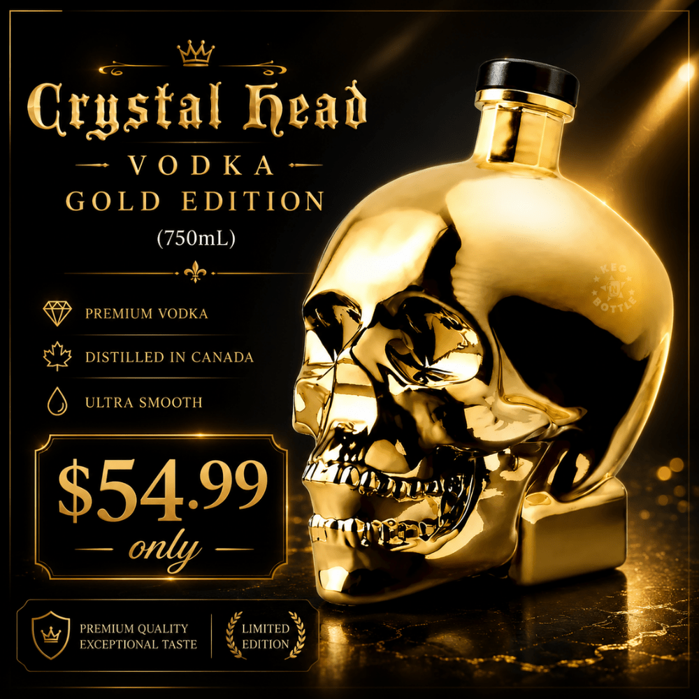 Crystal Head Vodka Gold Edition (750mL) | Keg N Bottle