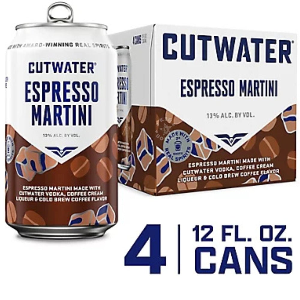 Cutwater Chocolate Espresso Martini 4 pack cans ready to drink cocktail