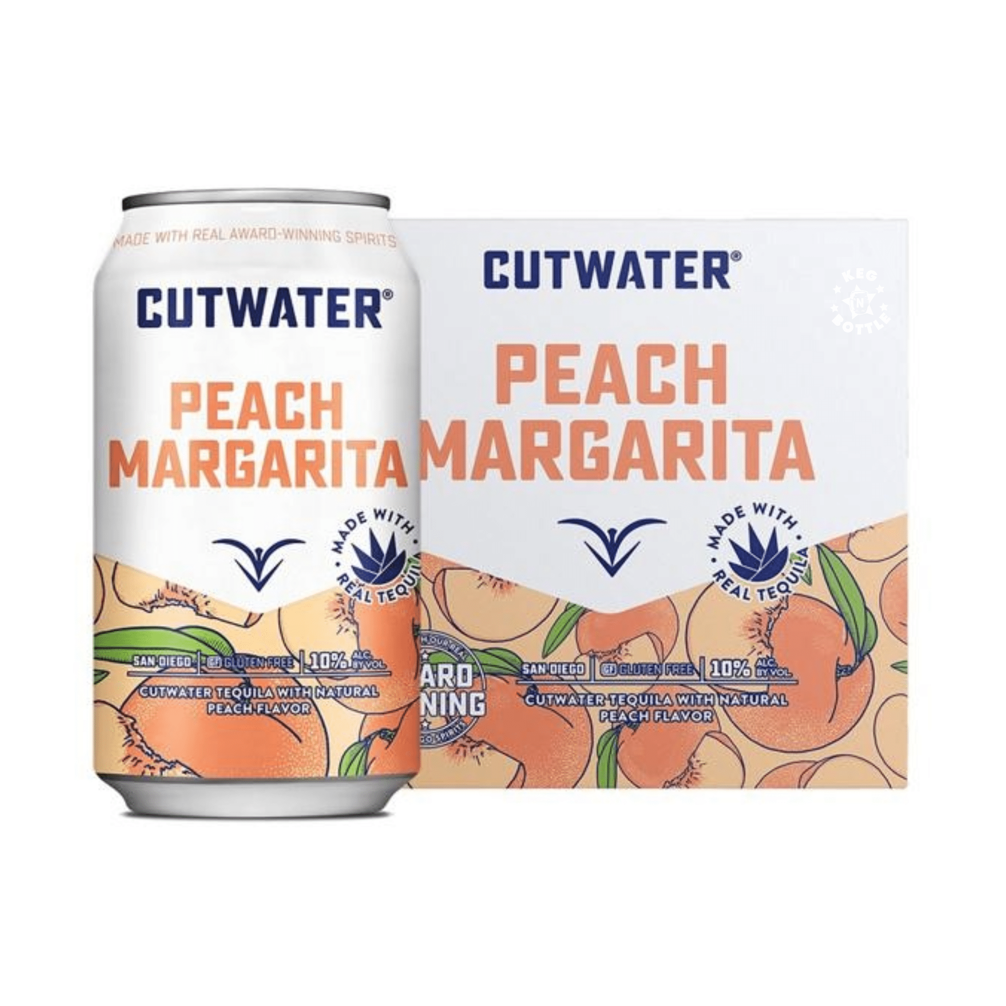 Cutwater Peach Margarita (4 Pack) | Keg N Bottle