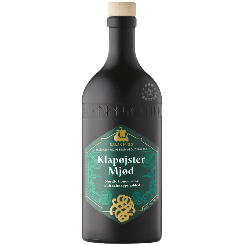 Dansk Mjød Klapøjster Mjød Nordic Caraway Honey Wine 750mL bottle with natural caraway flavor.