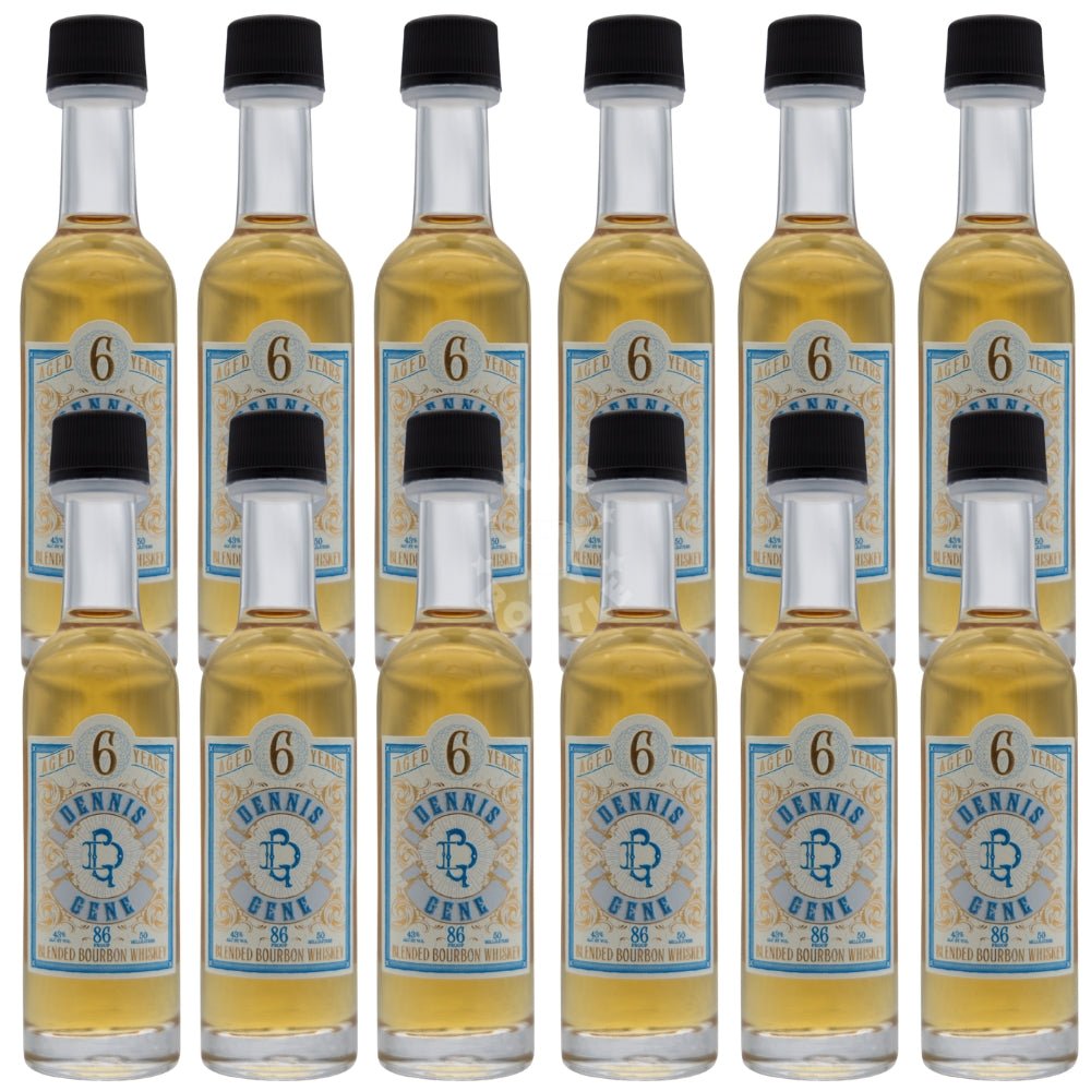 Dennis Gene Blended Bourbon - Pack of 12 (50ml) | Keg N Bottle