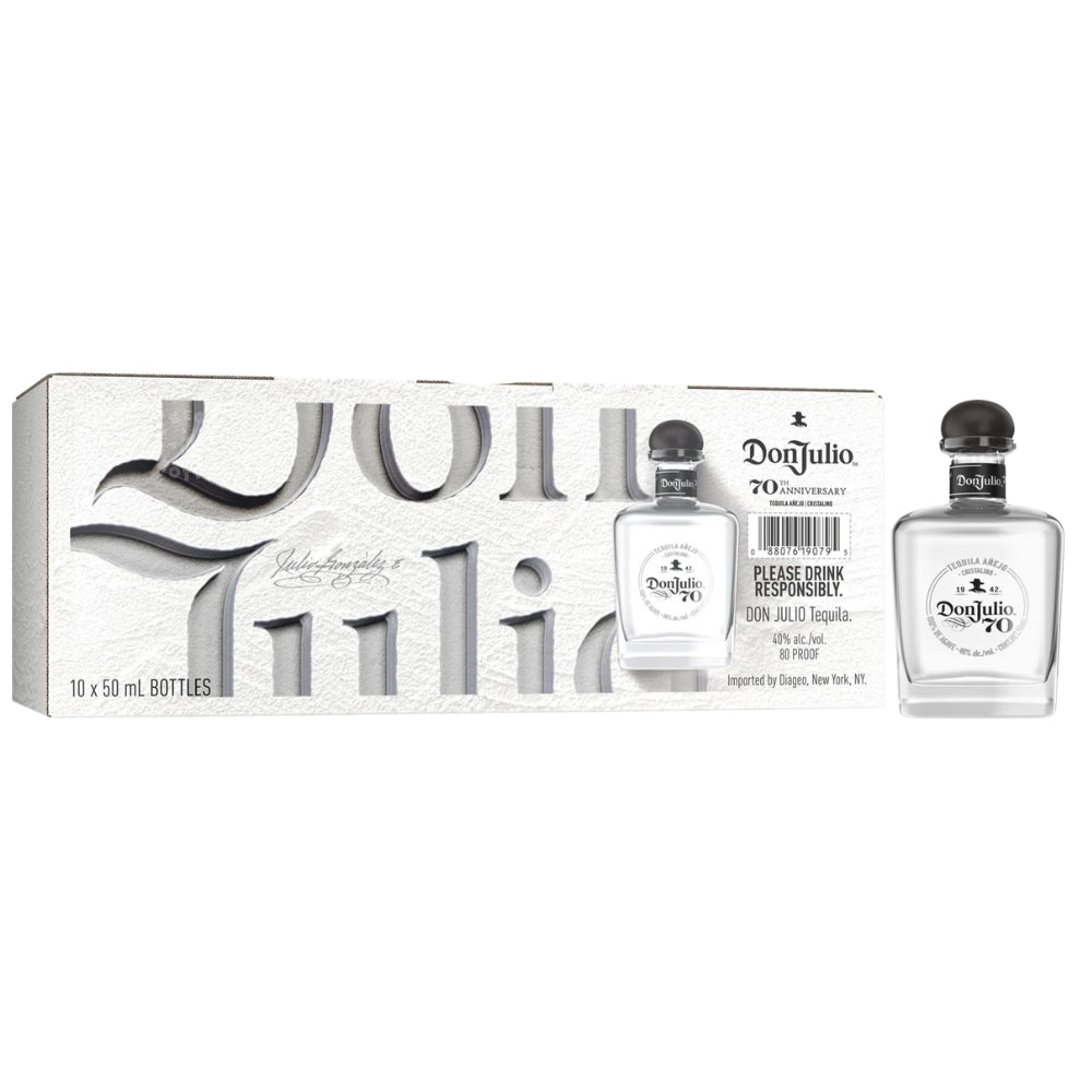 Don Julio 70th Anniversary Anejo Cristalino - 10 Pack (10 x 50 ml