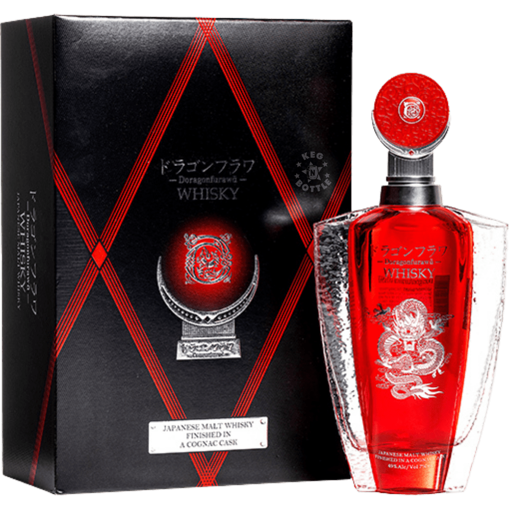 Doragonfurawa Japanese Malt Whisky Cognac Cask Finished 750mL Gift Box