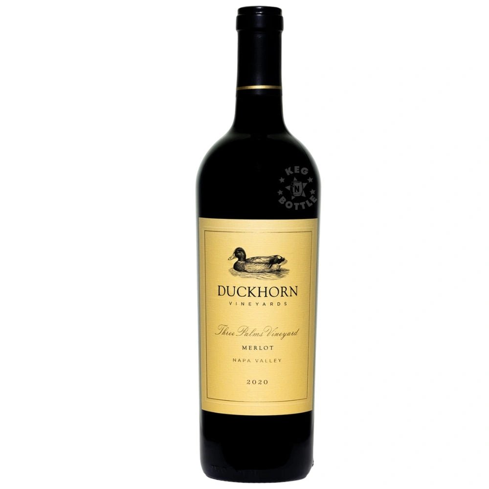 Duckhorn Three Palms Vineyard Merlot 2020 Napa Valley Red Wine Bottle