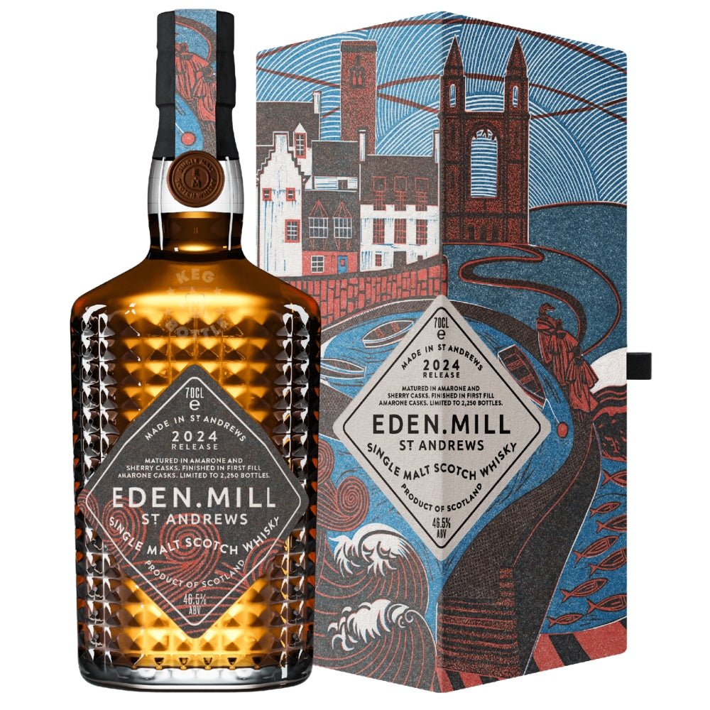 Eden Mill 2024 Art of St Andrews Single Malt with decorative box