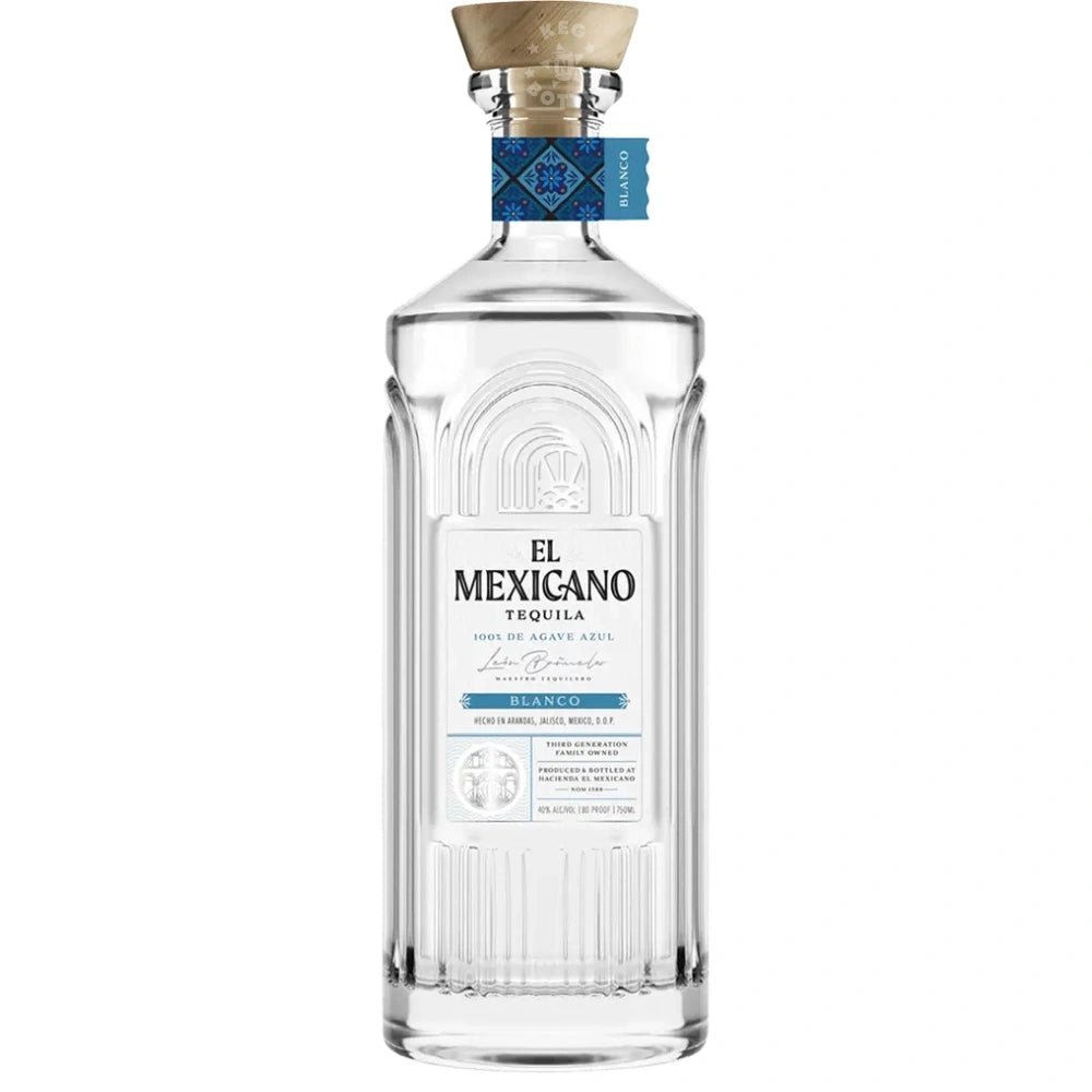 El Mexicano Blanco Tequila 100% De Agave Azul