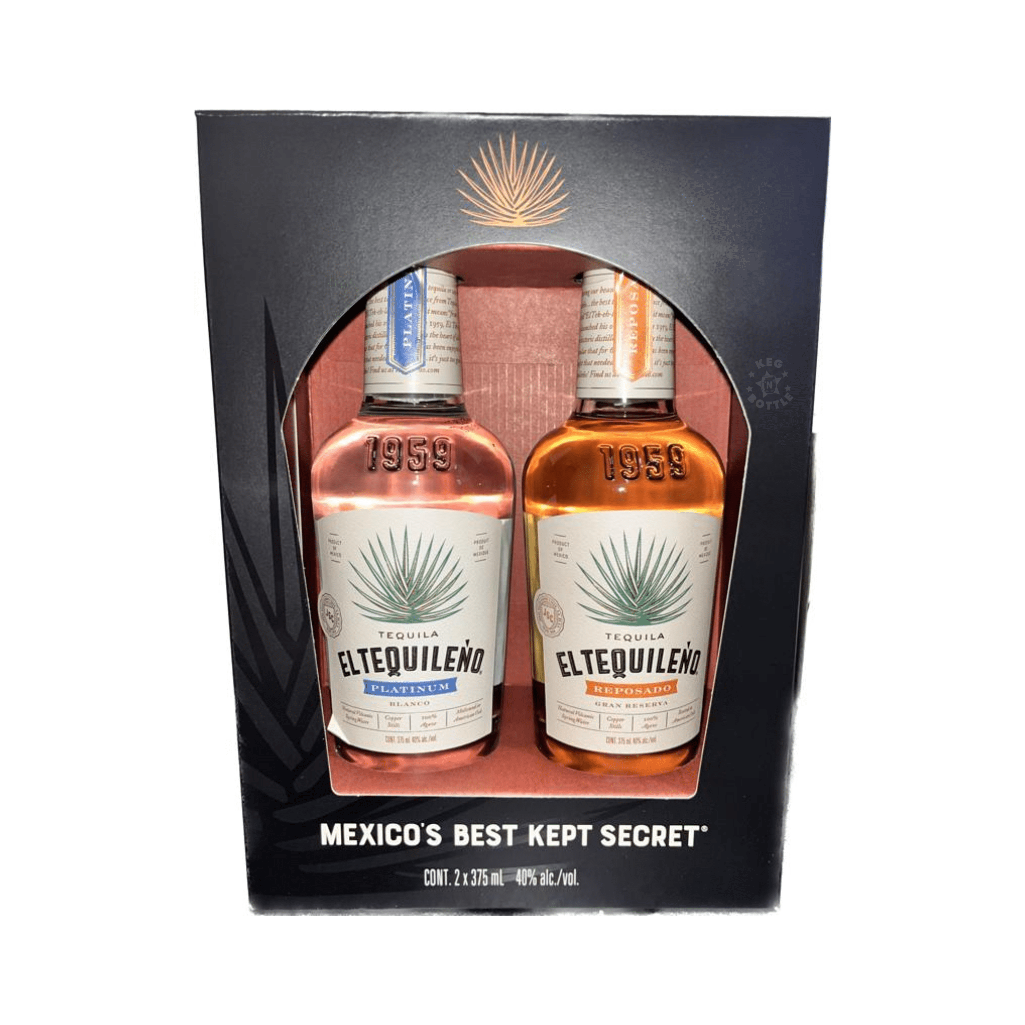 El Tequileno Tequila Gift Pack (2 x 375 ml) - Keg N Bottle