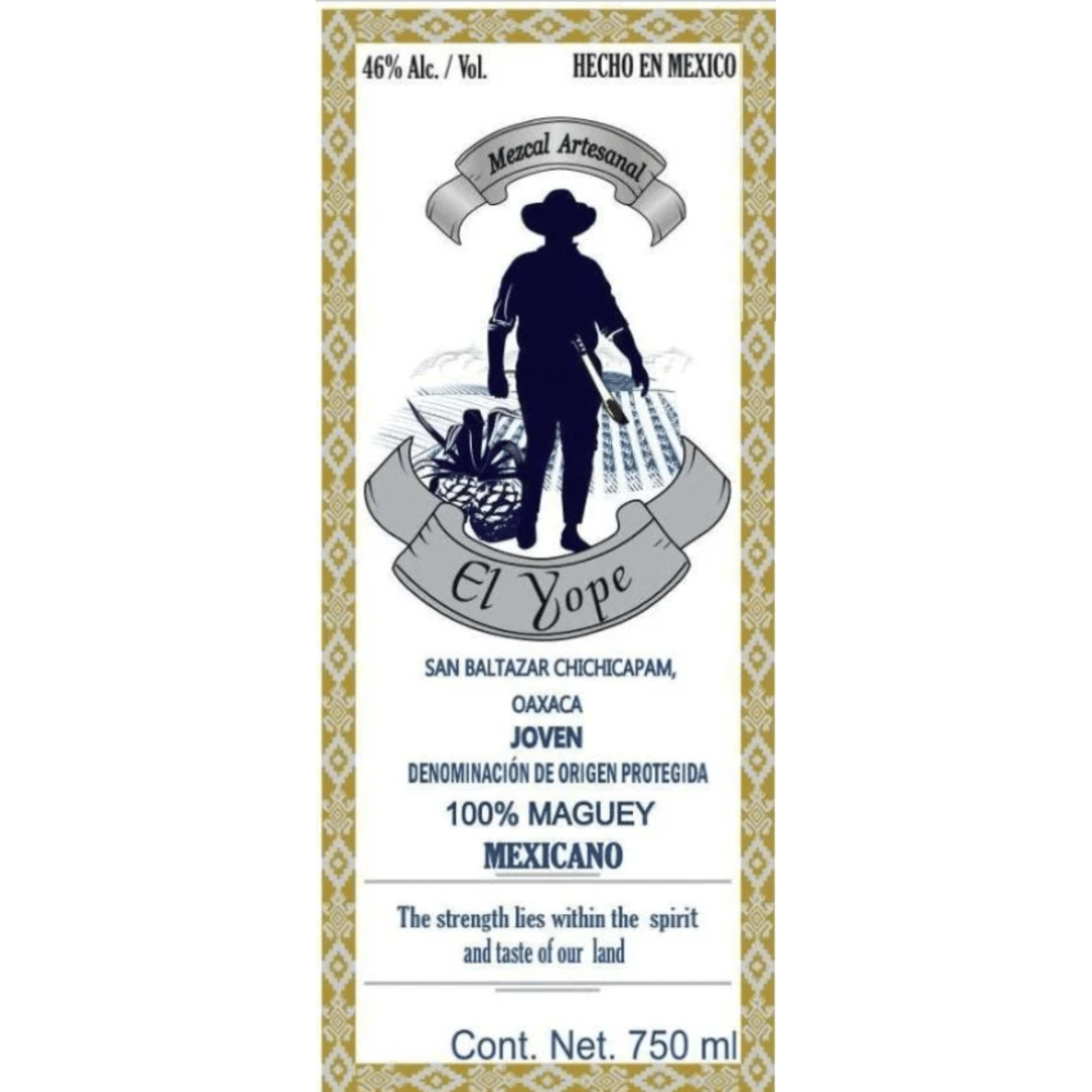 El Yope Mezcal Mexicano (750 ml) | Keg N Bottle