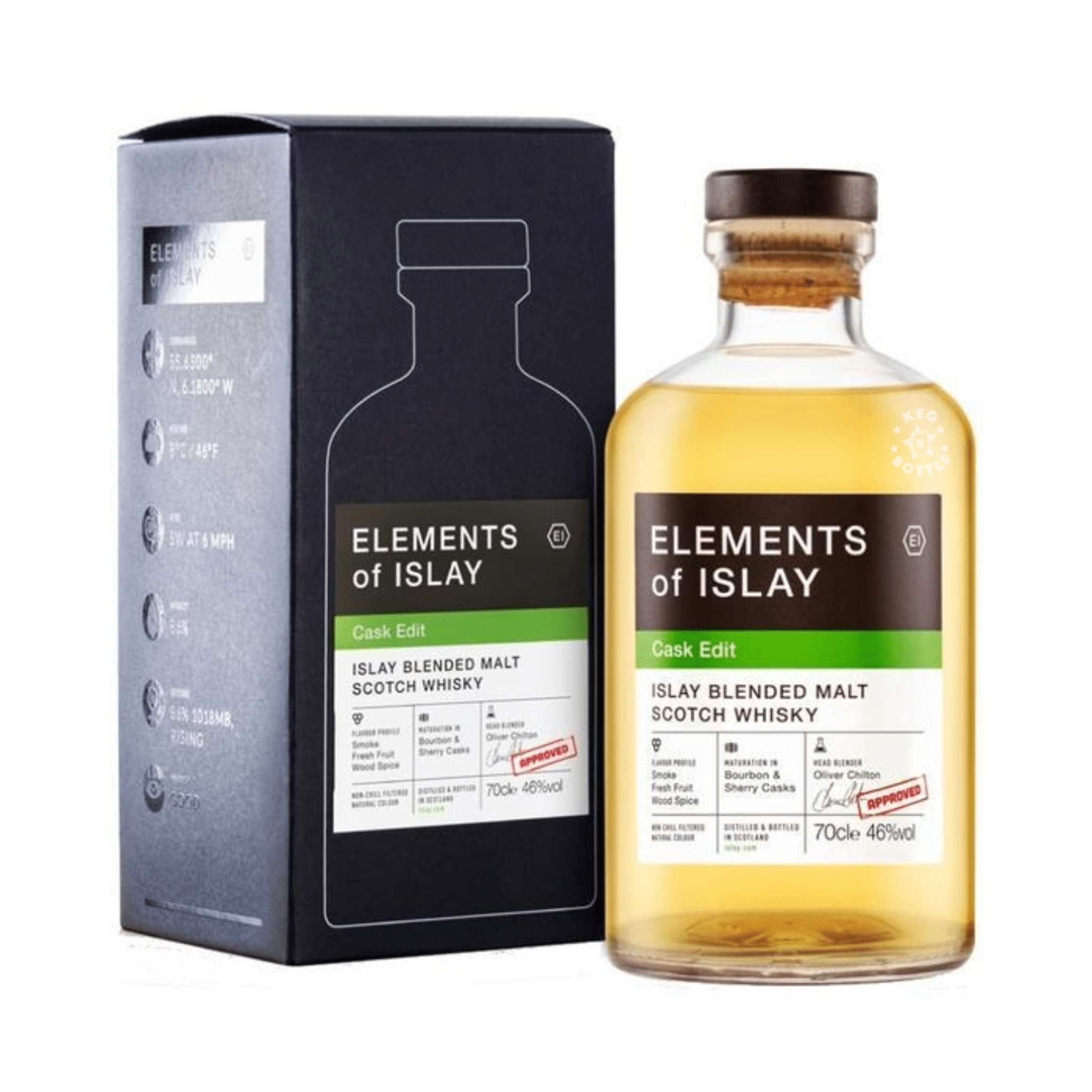 Elements of Islay Cask Edit Blended Scotch Whisky (700 ml) | Keg N Bottle