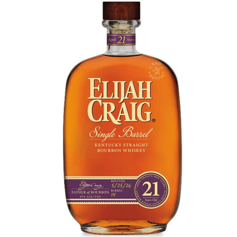 Elijag Craig 21 Year Single Barrel Bourbon Whiskey (750mL)