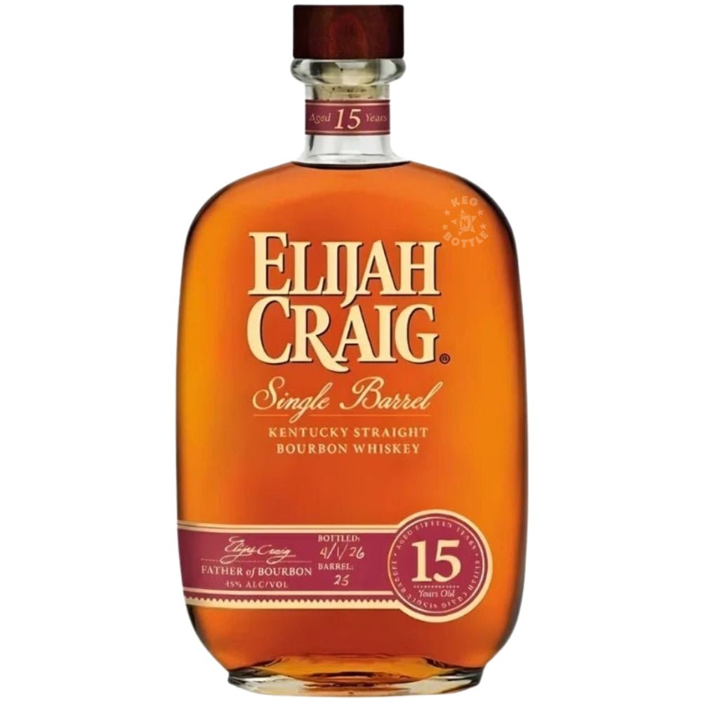 Elijah Craig 15 Year Old Single Barrel Bourbon Whiskey (750mL)