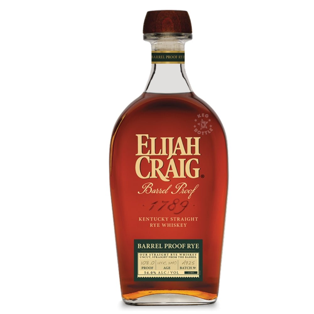 Elijah Craig Barrel Proof Rye Whiskey 750 ml bottle