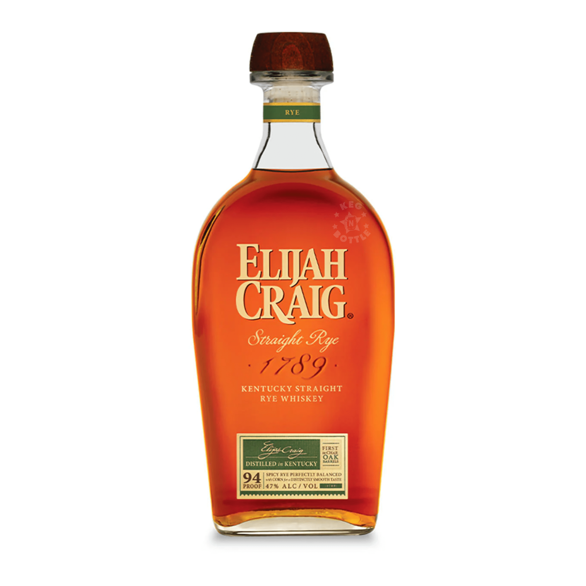 Elijah Craig Straight Rye Whiskey (750 ml) | Keg N Bottle