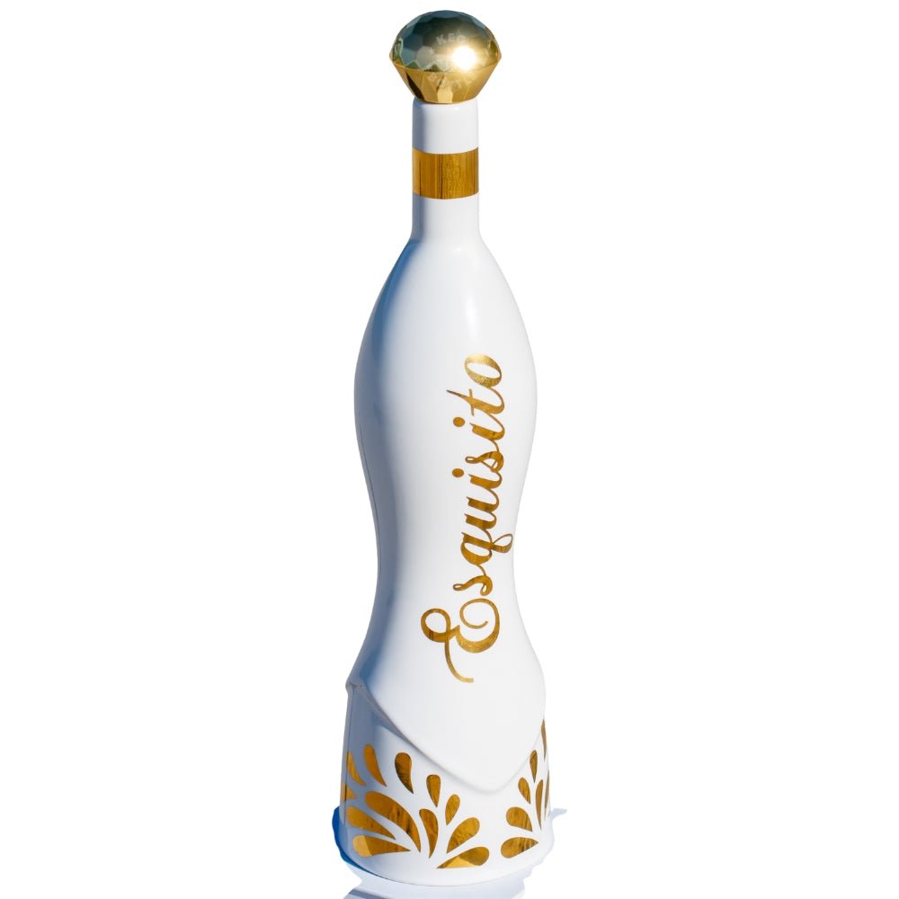 Esquisito Ultra-Premium Reposado Tequila 750 ml in white and gold ceramic bottle-2