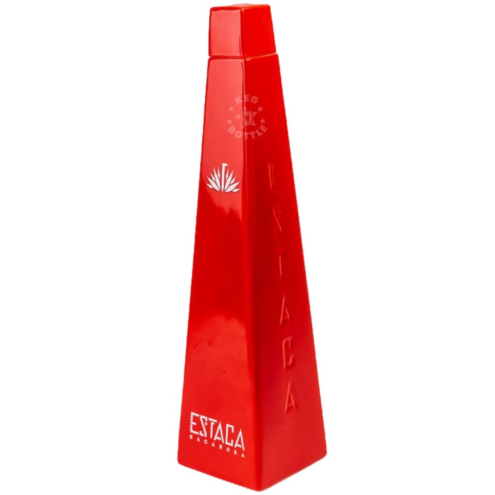 Estaca Bacanora 750 ml red ceramic bottle from Sonora, Mexico