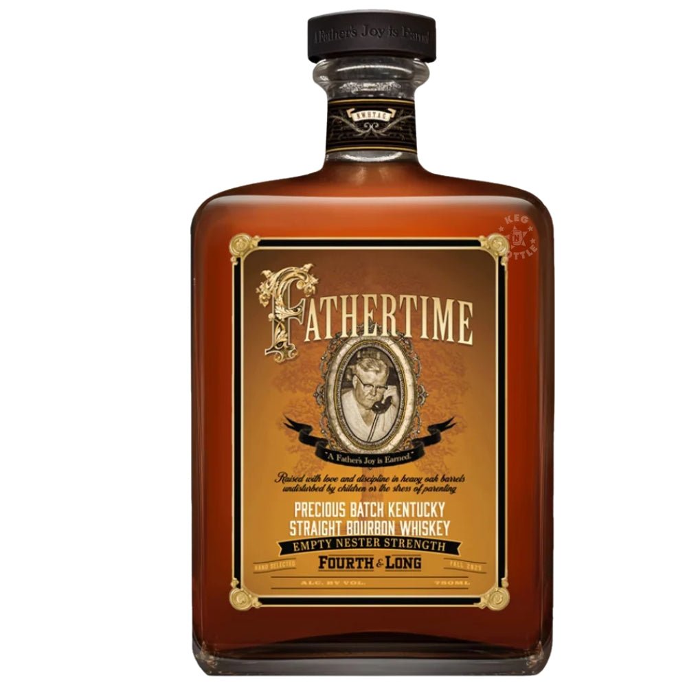 Fathertime bourbon fourth and long empty nester strength 750ml bottle