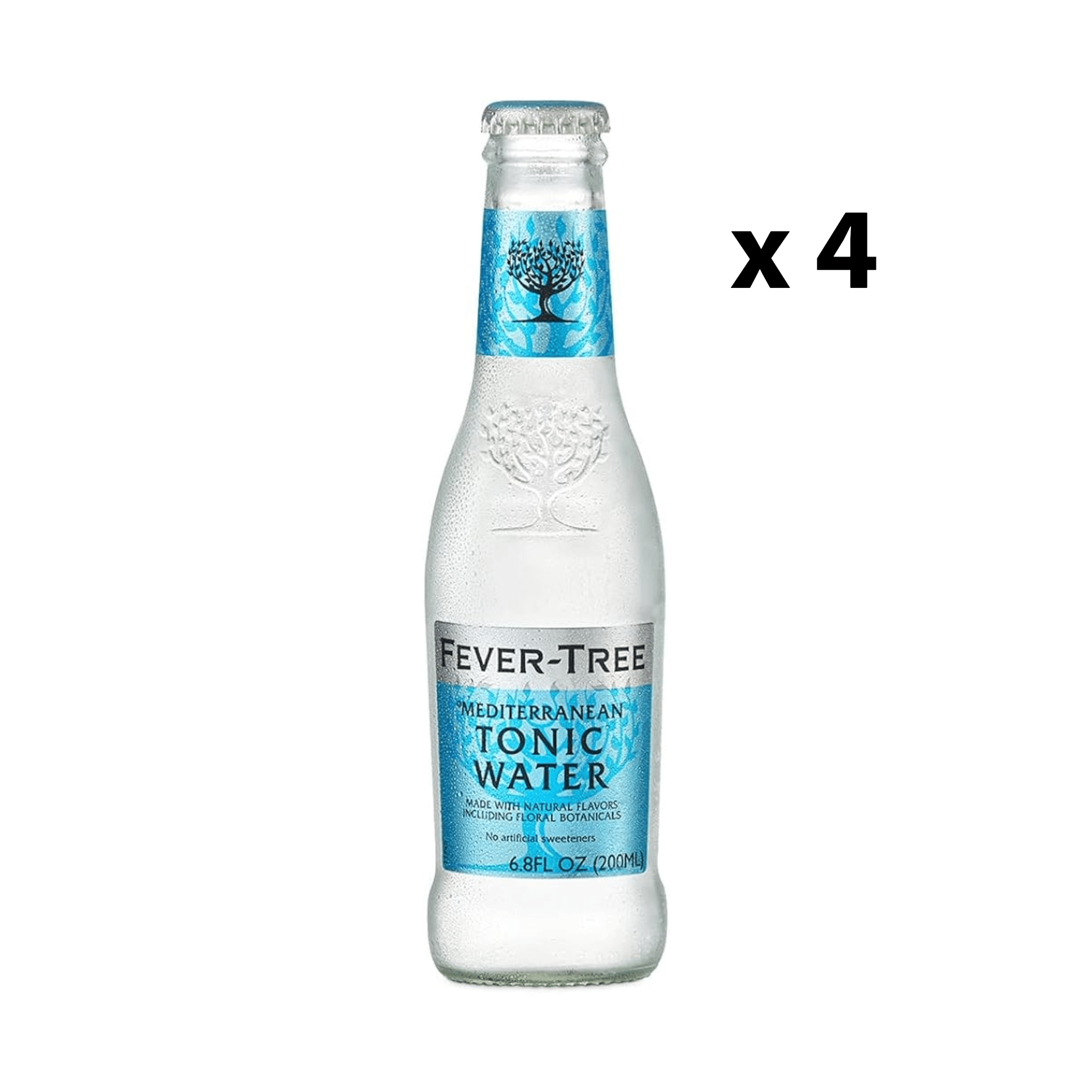 Fever Tree Mediterranean Tonic Water (4 Pack) | Keg N Bottle