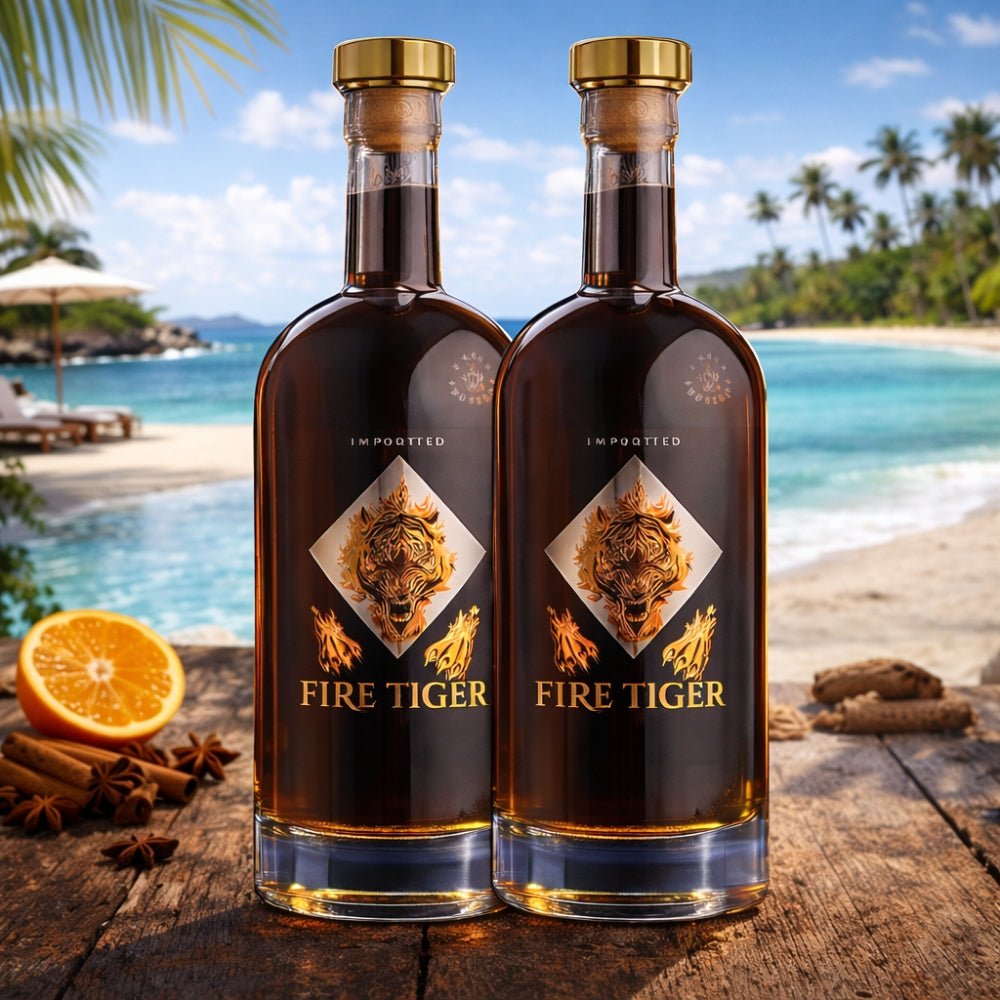 Fire Tiger Spiced Rum - Pack of 2 (2x700ml) | Keg N Bottle