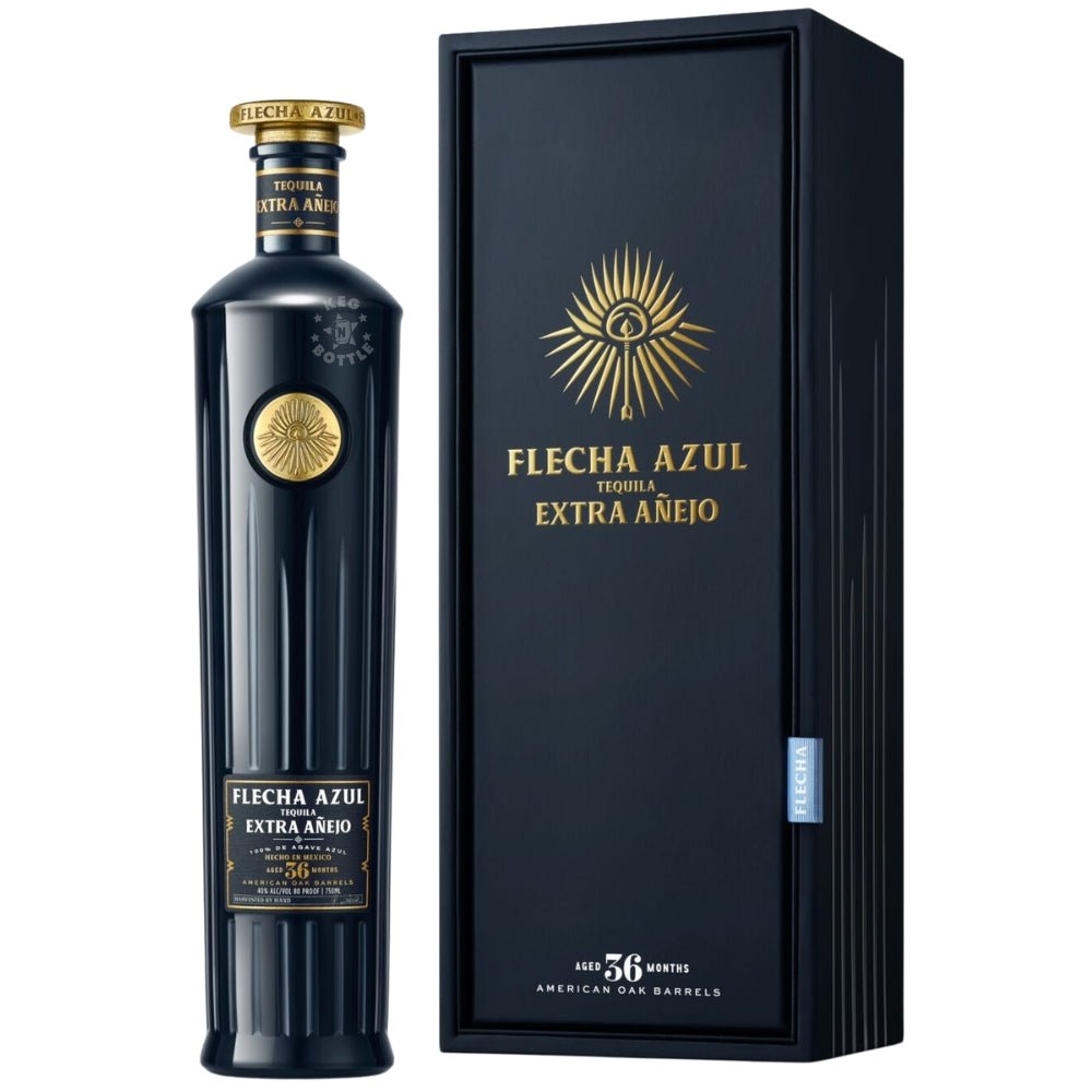 Flecha Azul Extra Añejo Tequila bottle – 750 ml, aged 36 months, luxury premium tequila