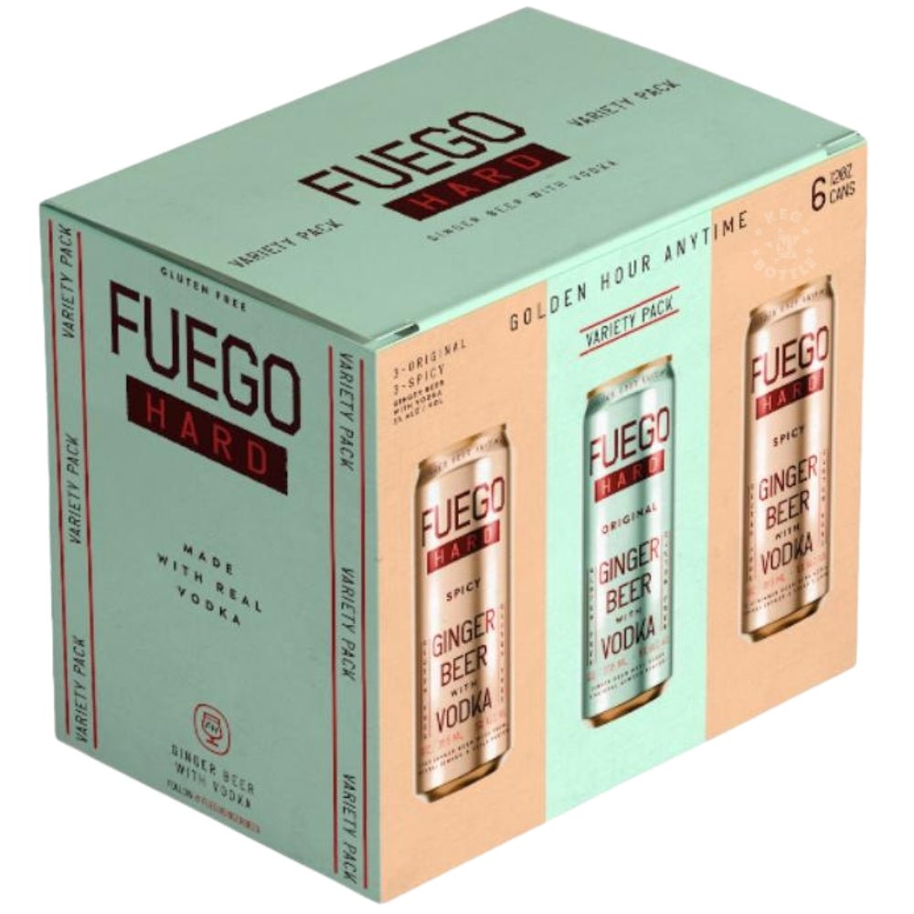 Fuego Hard Ginger Beer Vodka Variety Pack 6 x 12 oz Cans