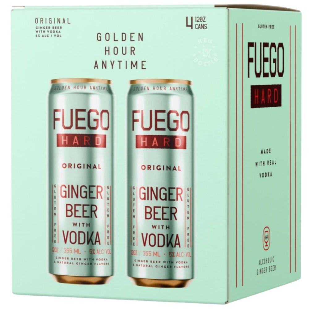 Fuego Hard Ginger Beer with Vodka Original 4 x 12 oz Cans