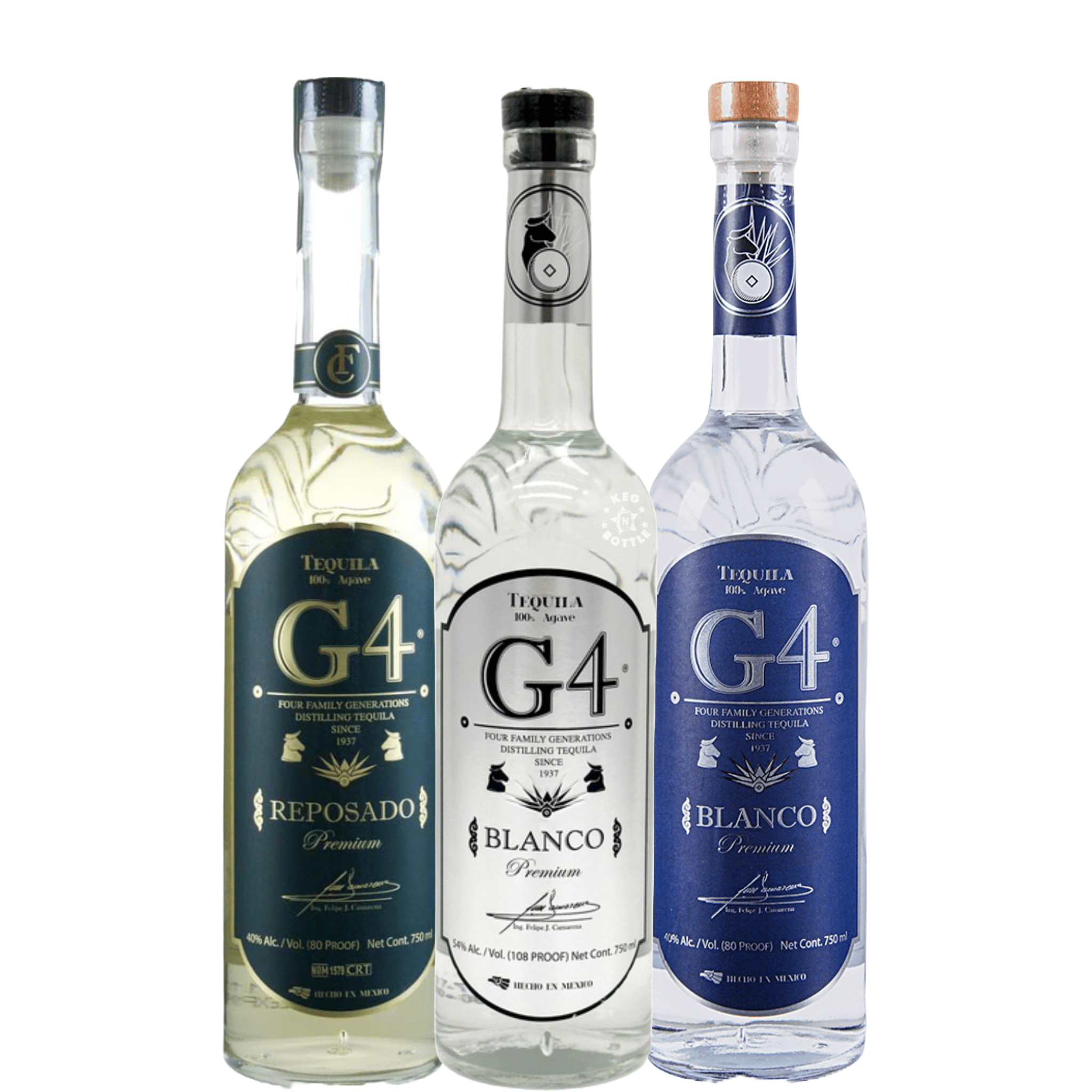 G4 Tequila Combo Pack (3 x 750 ml) - Keg N Bottle