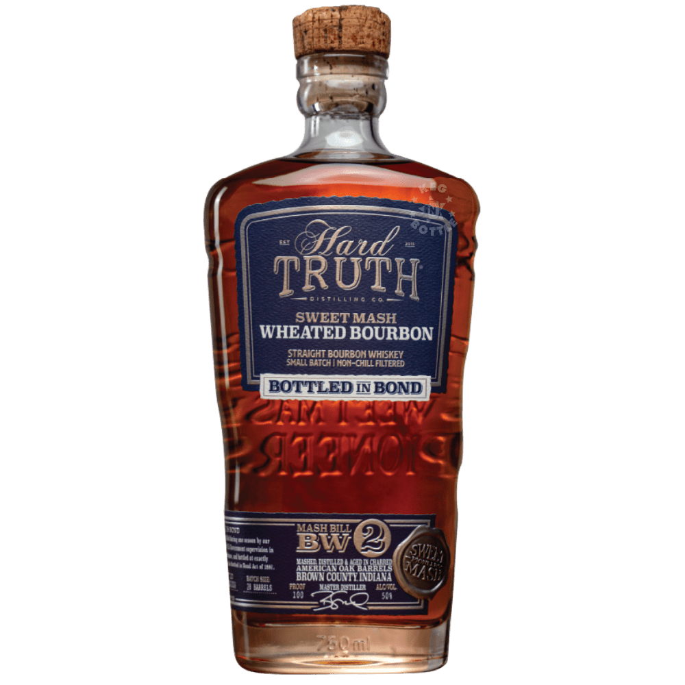 Hard Truth Sweet Mash Wheated Bourbon Bottled in Bond 100 Proof 750mL bottle