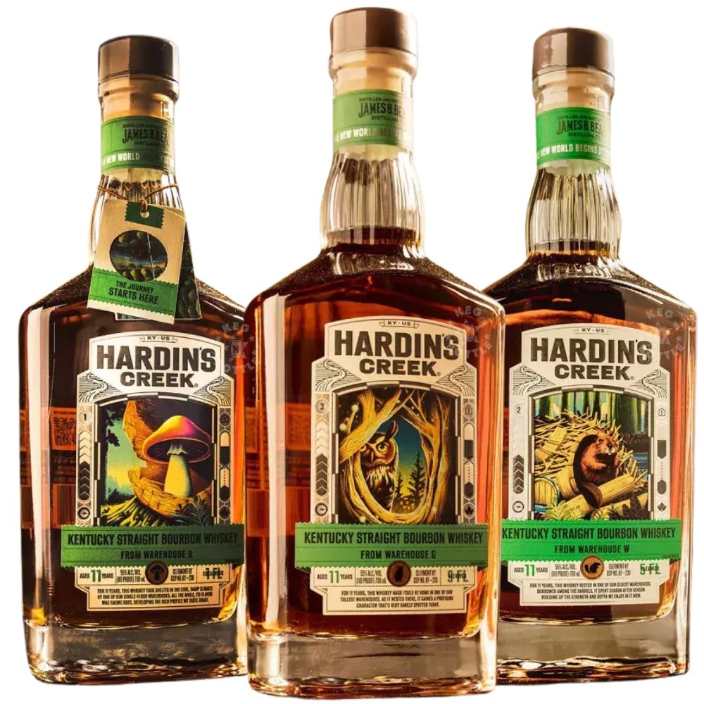 Hardin's Creek 11 Year Warehouse G, R, W Bourbon 3-Bottle Set 750 ml