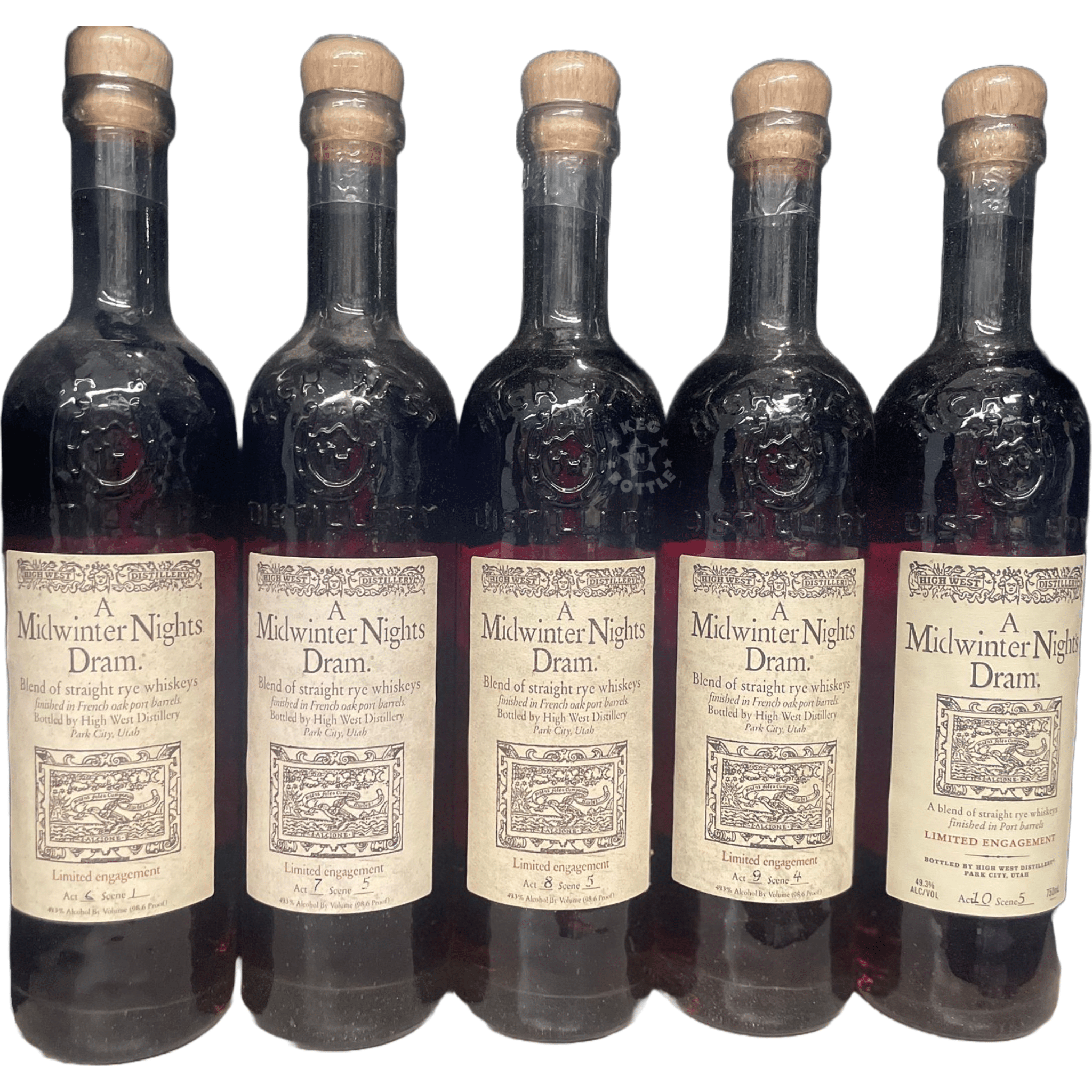 High West A Midwinter Nights Dram Combo Set (5 x 750 ml) | Keg N Bottle