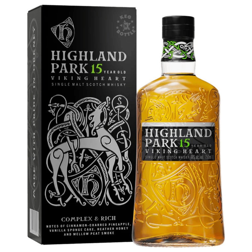 Highland Park 15 Year Viking Heart Single Malt Scotch (750 ml) | Keg N Bottle