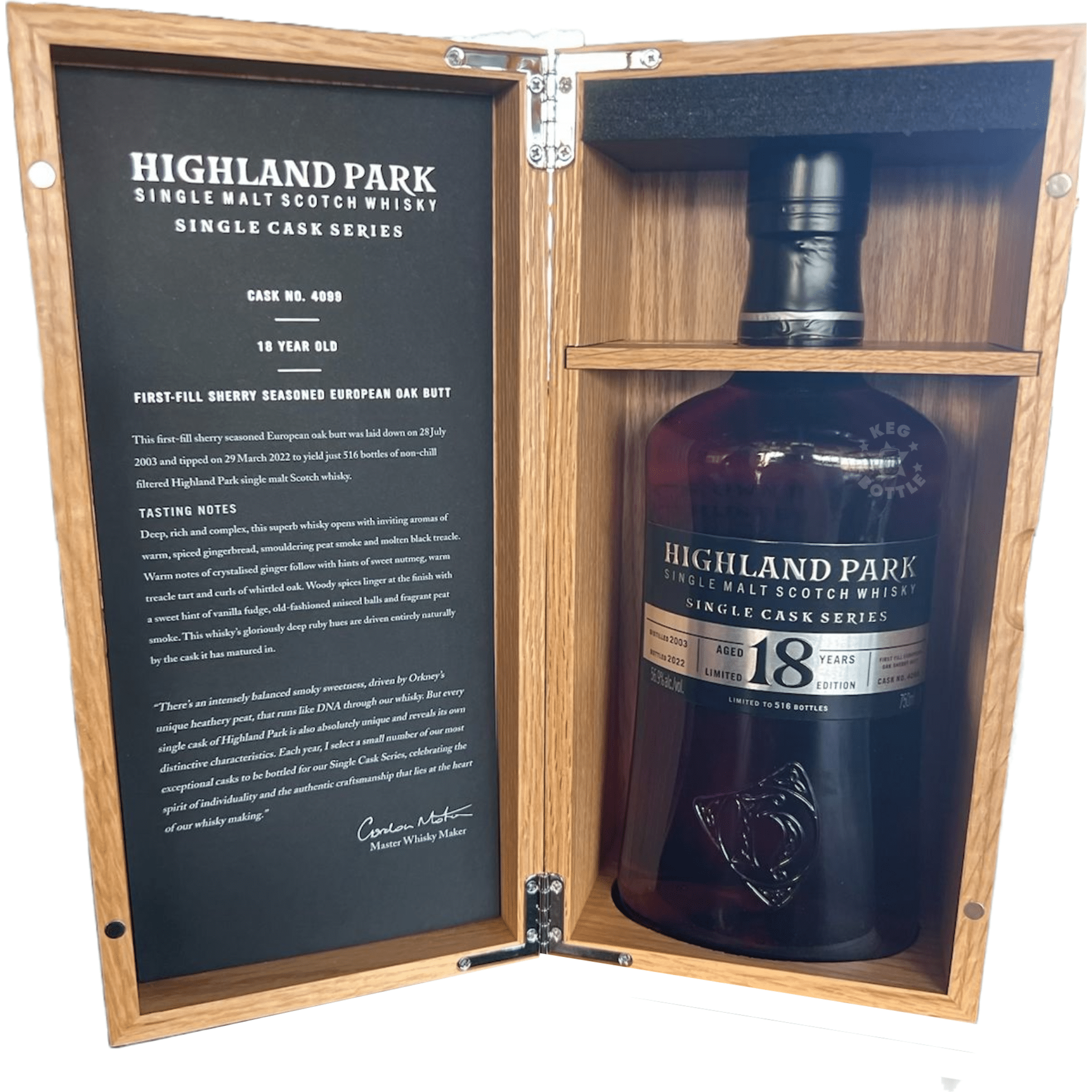 Highland Single Cask Series 18 Year Scotch (750 ml) | Keg N Bottle