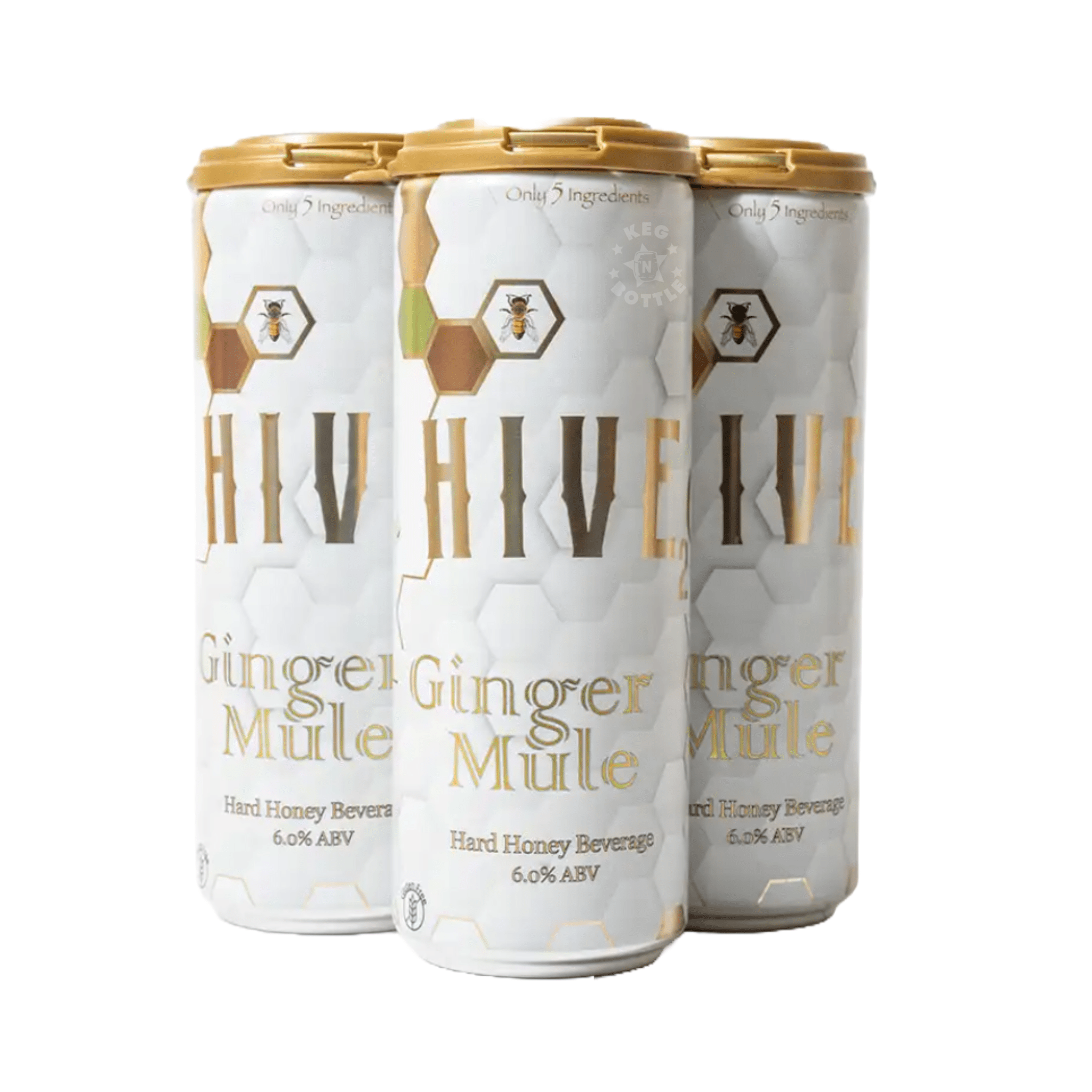 Hive Ginger Mule Hard Honey Beverage (4 Pack) - Keg N Bottle