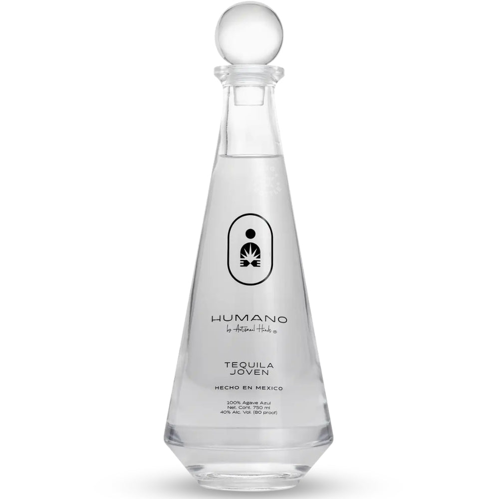 Humano Tequila Joven 750ml clear bottle