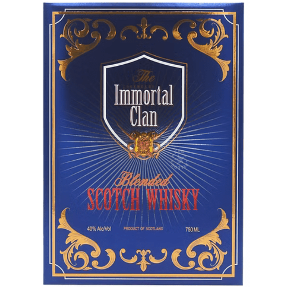 Immortal Clan Scotch Whisky Knight Edition Gift Set 750mL in collectible medieval knight helmet presentation case. 3