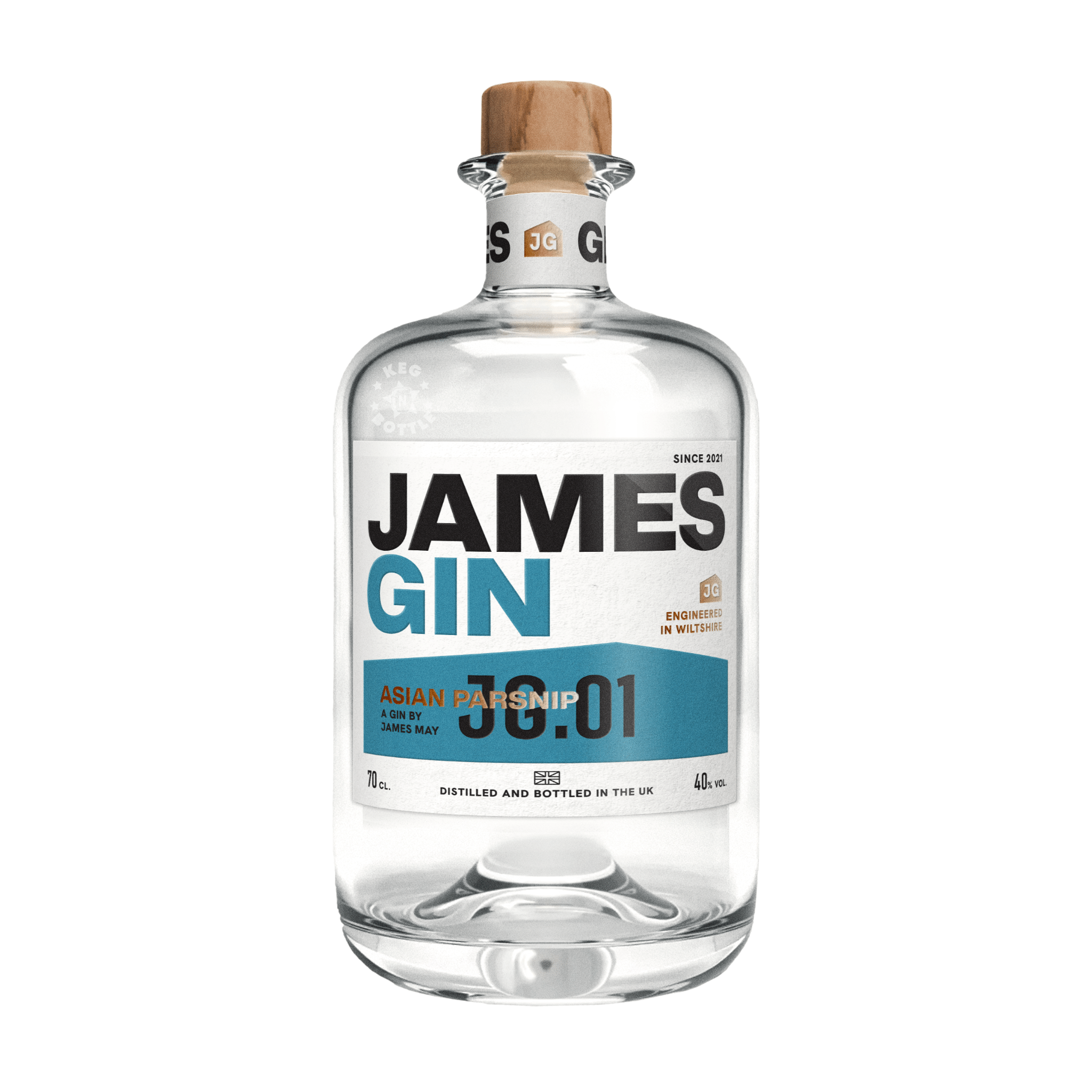 44°N ジン　Gin James Gin Asian Parsnip (700 ml) | Keg N Bottle