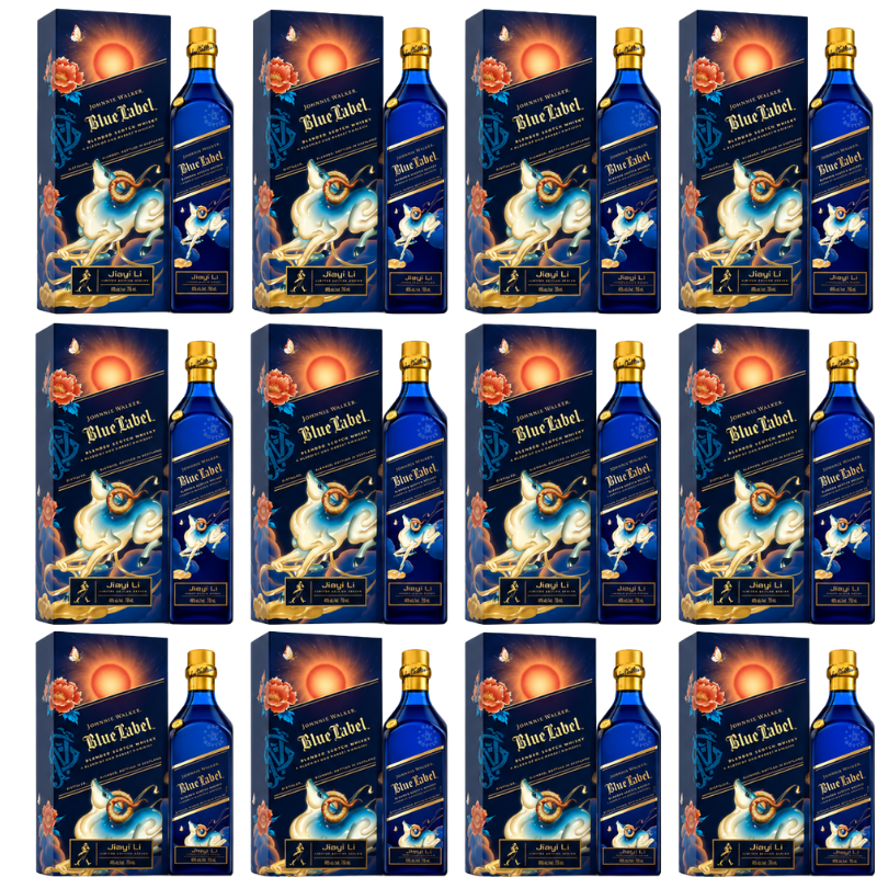 Johnnie Walker Blue Label Year of the Goat 2027 Limited Edition (750mL) - 12 Pack