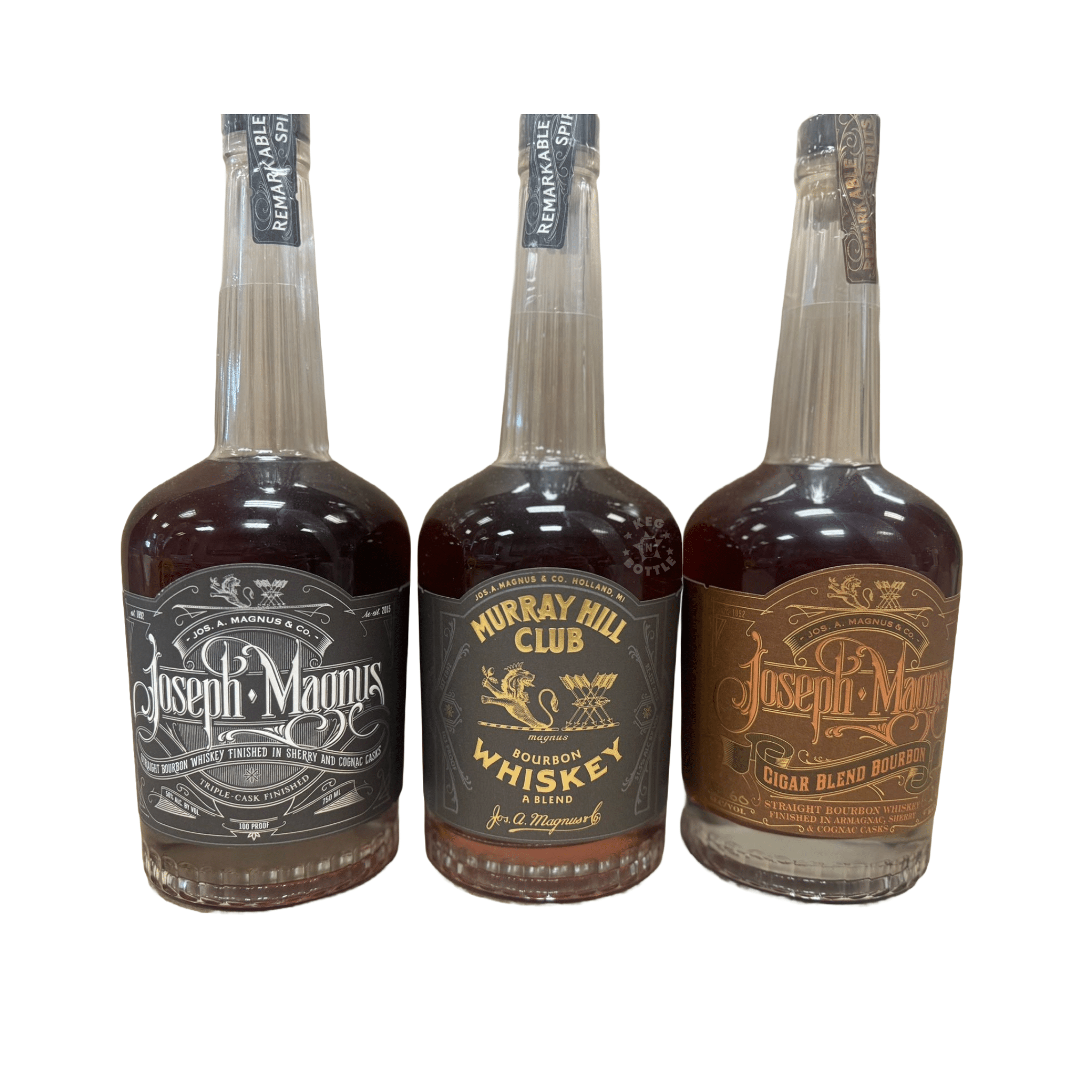 Joseph Magnus Bourbon Combo Pack (3 x 750 ml) - Keg N Bottle