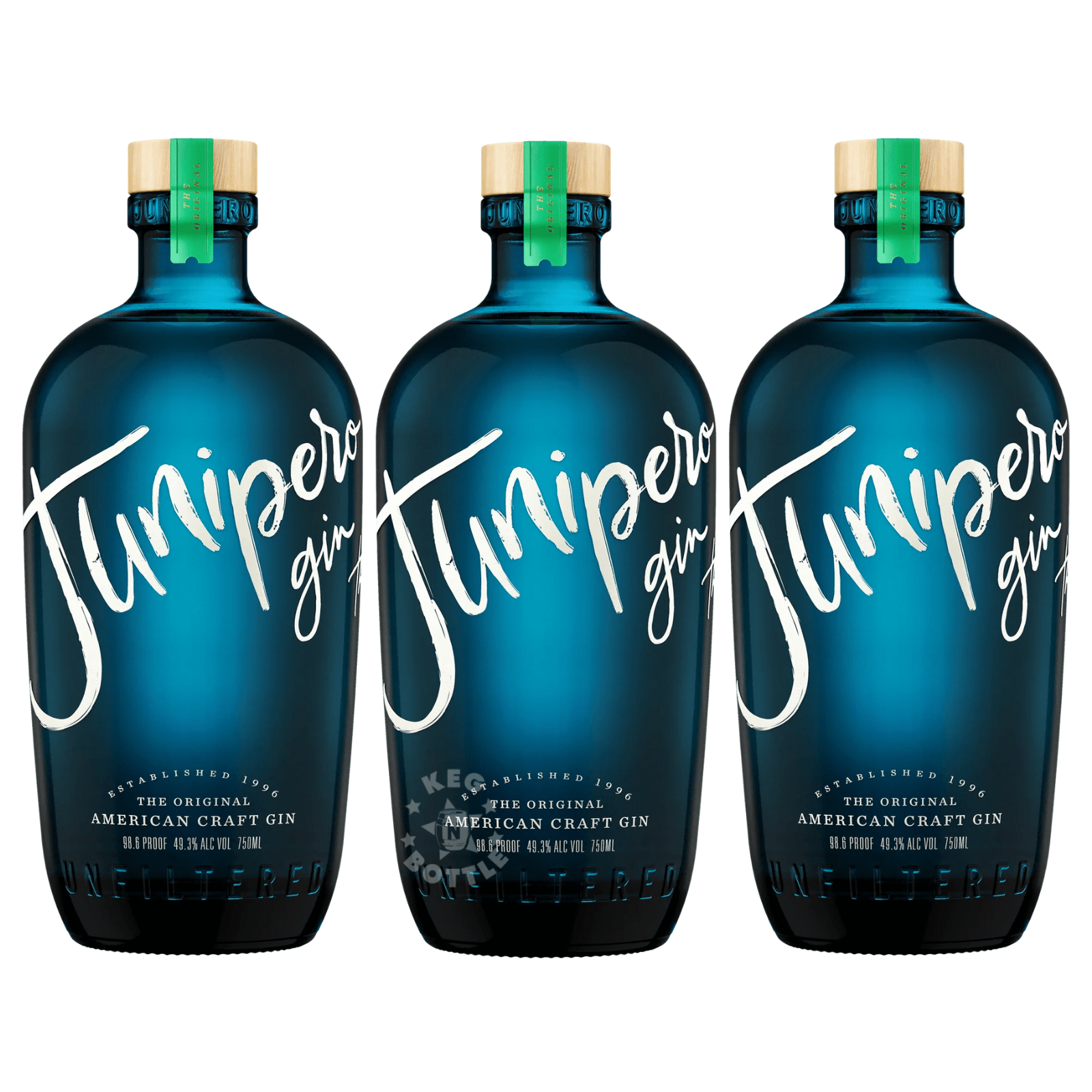 Junipero Gin 3Pk Bundle Set (3 x 750 ml) | Keg N Bottle