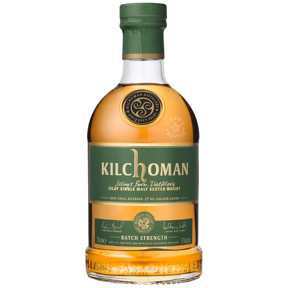 Kilchoman Batch Strength Single Malt Scotch Whisky 700mL bottle from Islay, Scotland.