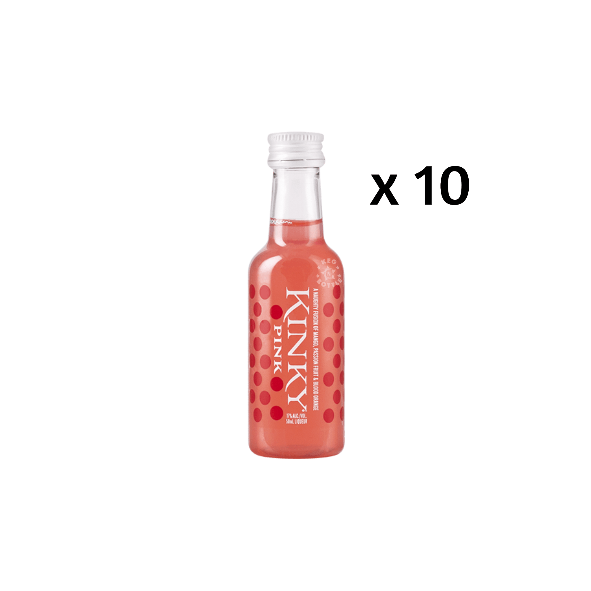 Kinky Pink Liqueur Miniature (10 Pack) - Keg N Bottle